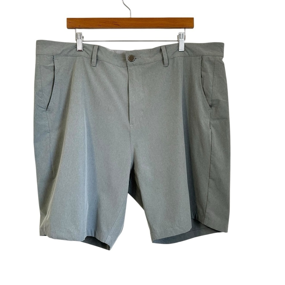 Free Fly Mens Performance Golf Chino Lightweight Shorts Sz 42 Gray Frat Front